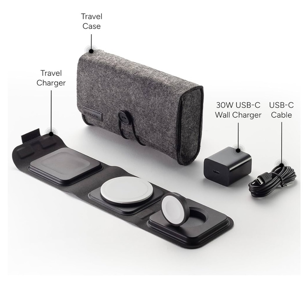 3-in-1 Wireless Charging Station for Phone, Earbuds, and Watch